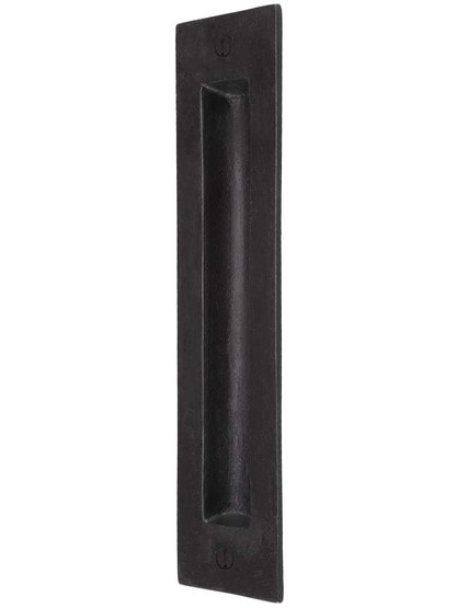 Solid Bronze Pocket-Door Flush Pull - 8 inch X 2 inch.